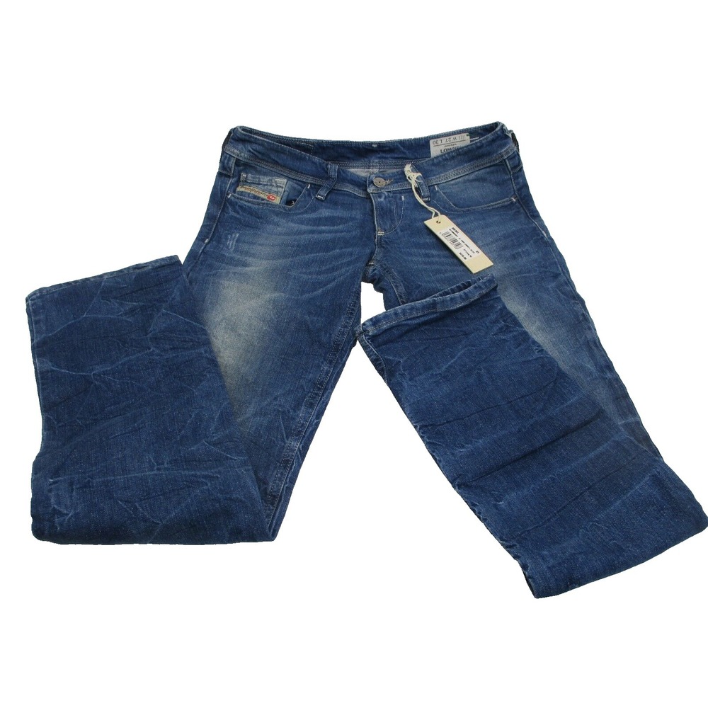 Diesel Industry Jeans Men 27x30 Blue Made in Italy  Fade Wash Button Fly Lowky